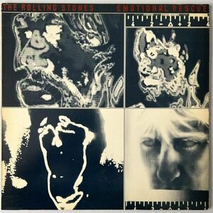 The Rolling Stones Emotional Rescue Vinyl LP 1980 COC 16015 w/ Poster Rock